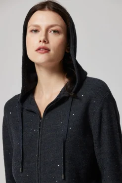 Bluza z kapturem z wełną merynosową