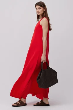 Brązowa pleciona torba shopper
