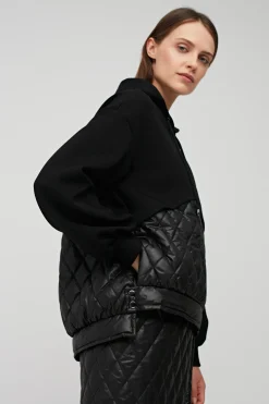 Pikowana bluza z kapturem