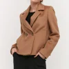 Wełniana kurtka camel 100% wełna wielbłądzia